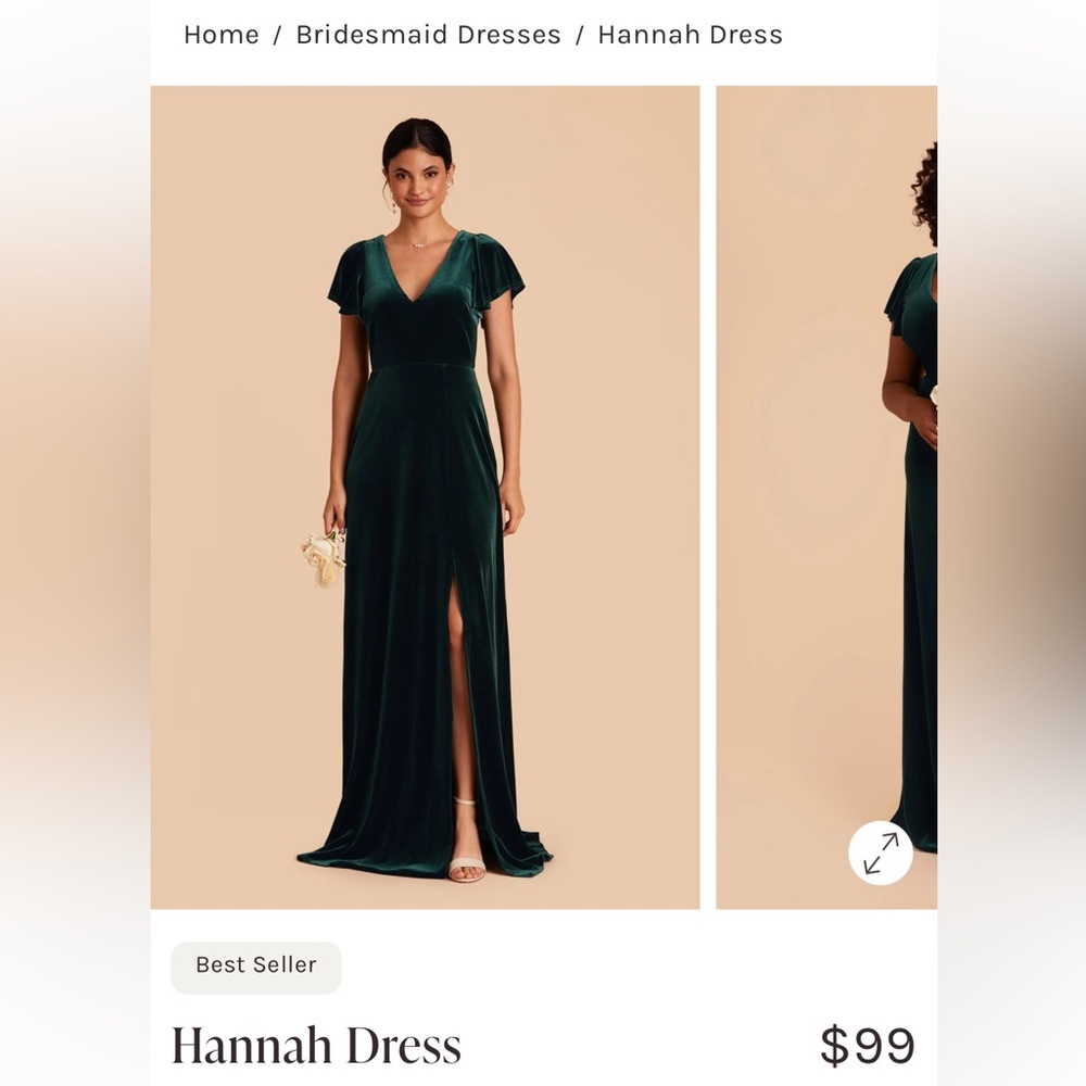 Birdy Grey Deep Green Velvet Maxi Dress